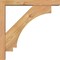 Ekena Millwork Imperial Block Smooth Bracket w/ Offset Brace, Western Red Cedar, 3 1/2"W x 18"D x 18"H BKT0402X18X18IMP05SWR - alternate 2